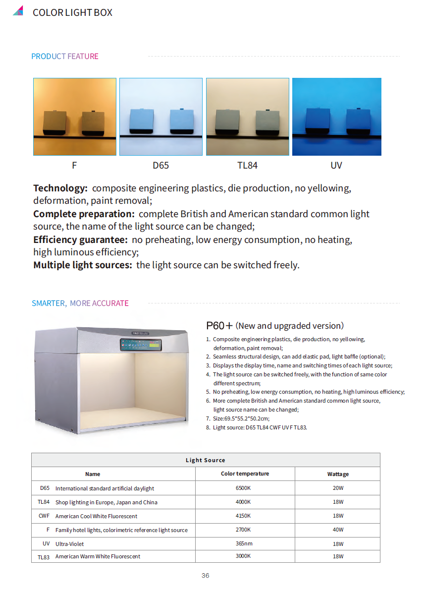3nh COLOR LIGHT BOX P60+ T60+(图2)