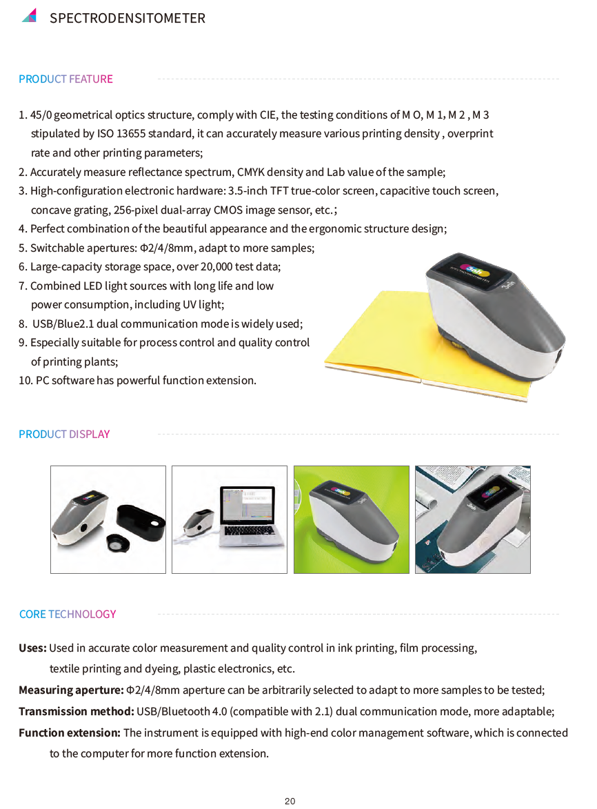 3nh SPECTRODENSITOMETER YD5050 YD5010(图2)